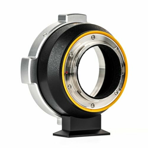 Camera lens adapter on a stand